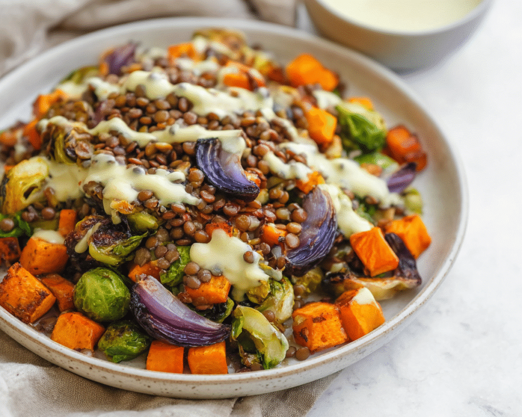 Lentil Salad with Roasted Vegetables For Spring