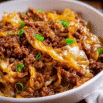 Low Carb Mongolian Ground Beef with Cabbage