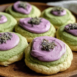 Matcha Lavender Sugar Cookies