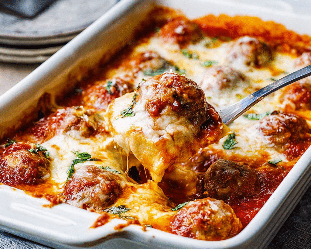 Meatball Ravioli Casserole For Spring