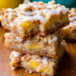 Peaches and Cream Crumble Bars For Spring Desserts