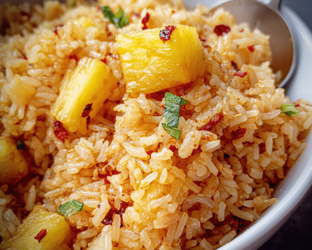 Pineapple Rice For Spring Dinner