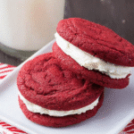 Red Velvet Cookie Sandwiches