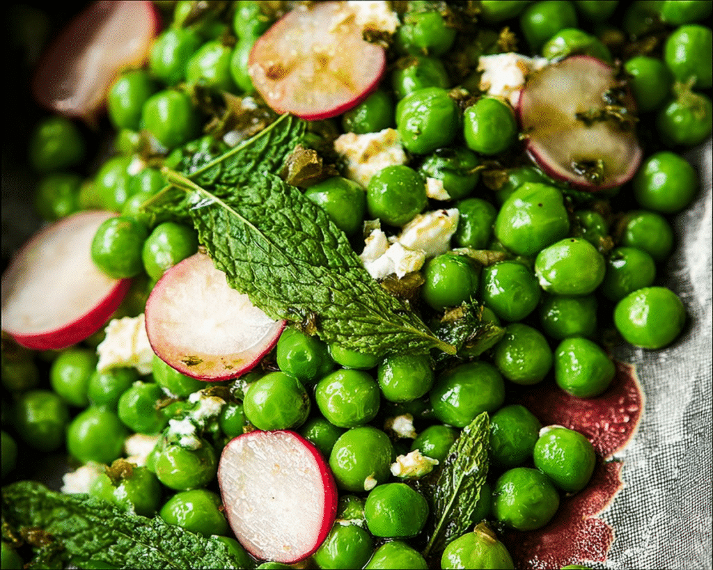 Spring Pea and Mint Salad For Spring
