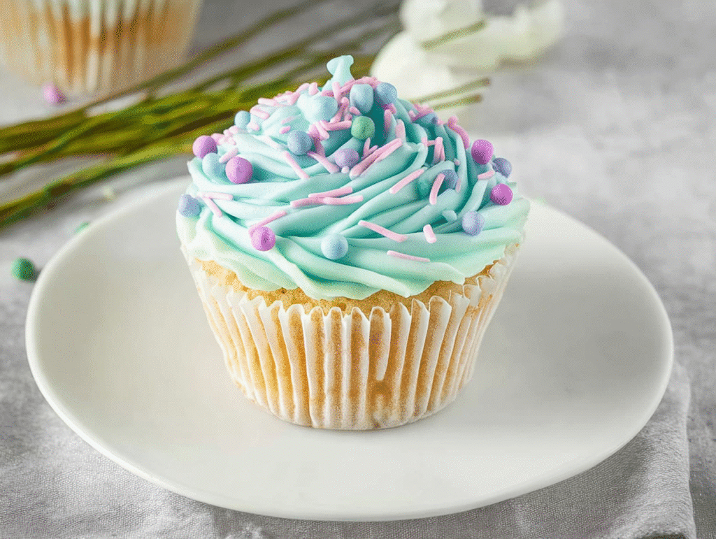 Spring Vanilla Cupcakes