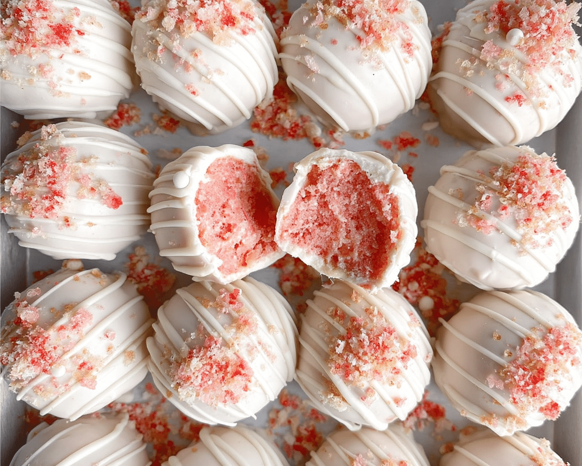 Strawberry Cheesecake Truffles For Spring Desserts