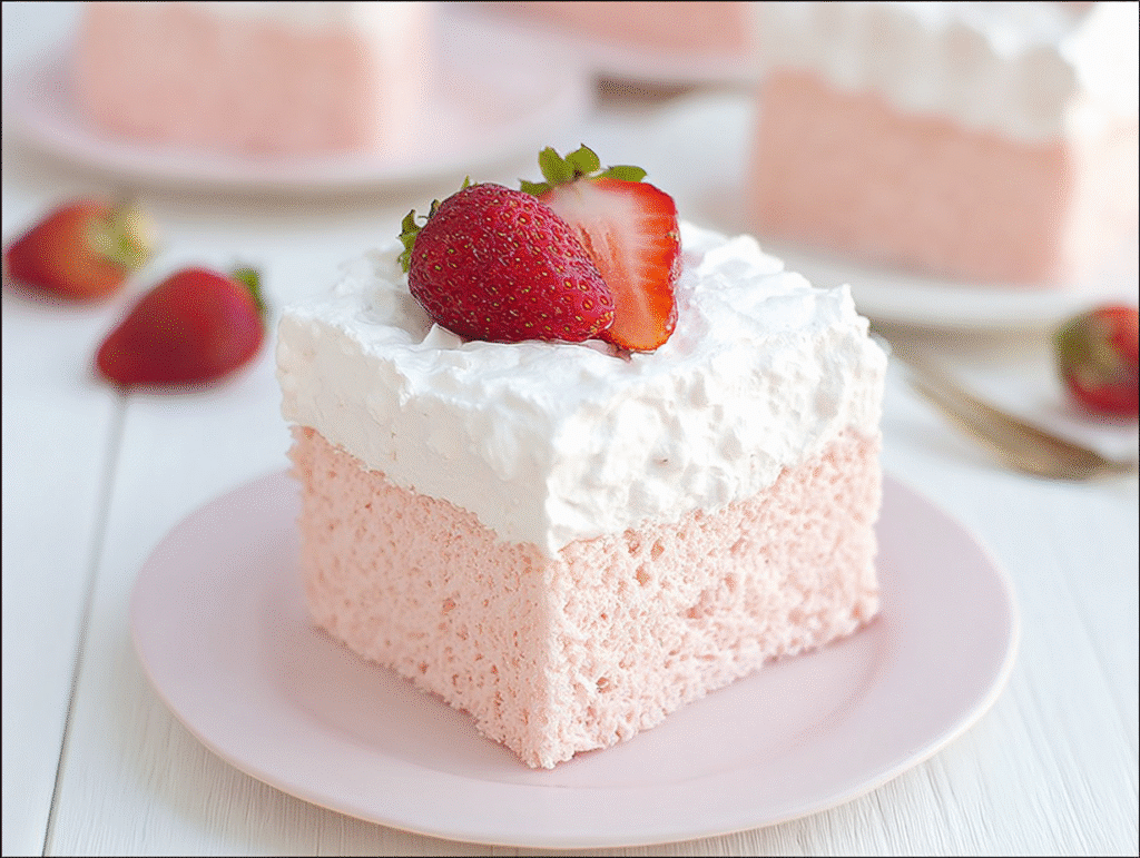 Strawberry Cloud Cake