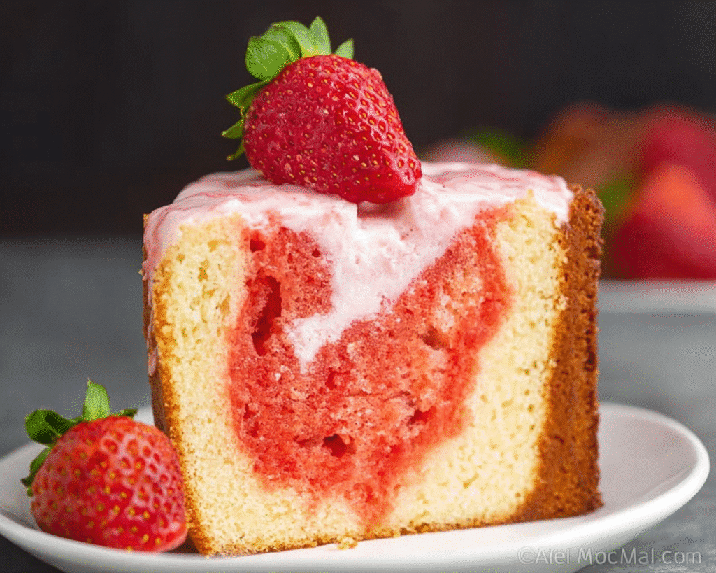 Strawberry Cream Cheese Pound Cake For Spring