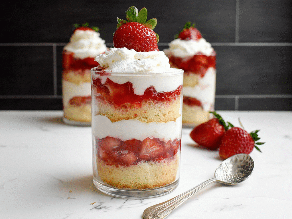 Strawberry Shortcake Trifles