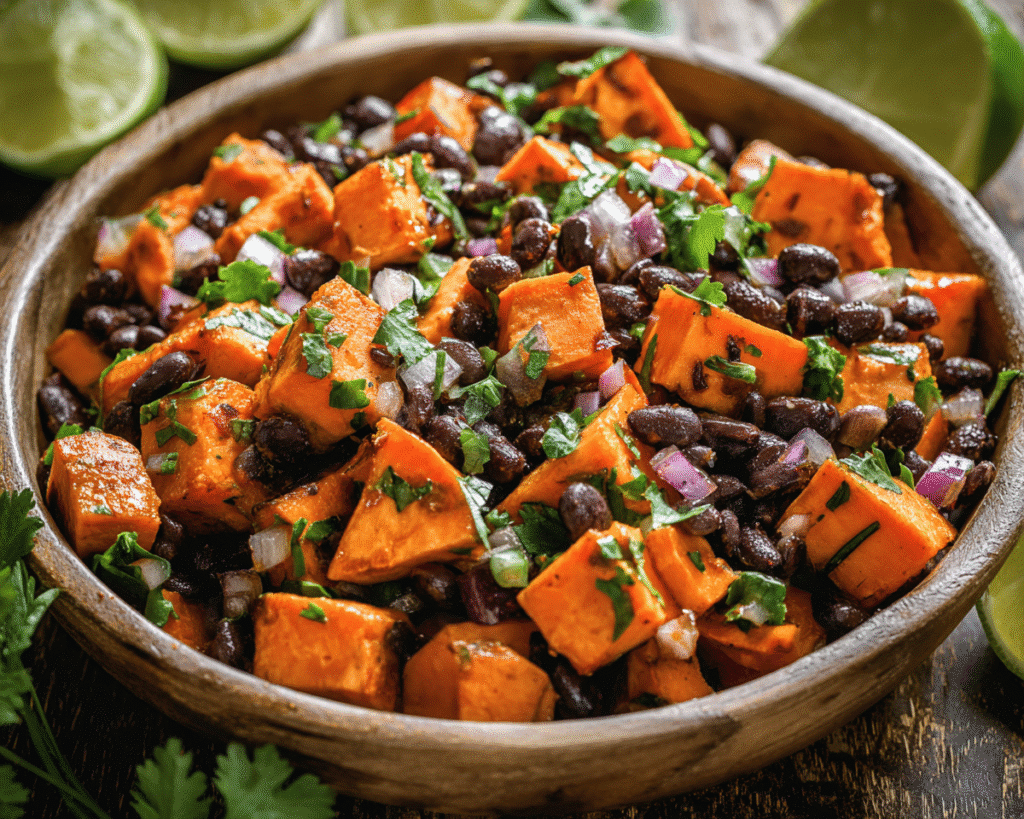 Sweet Potato and Black Bean Salad For Spring
