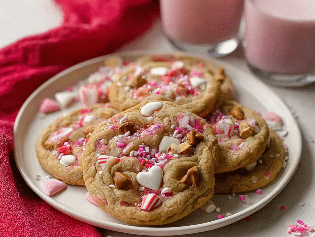 Valentine’s Day Kitchen Sink Cookies