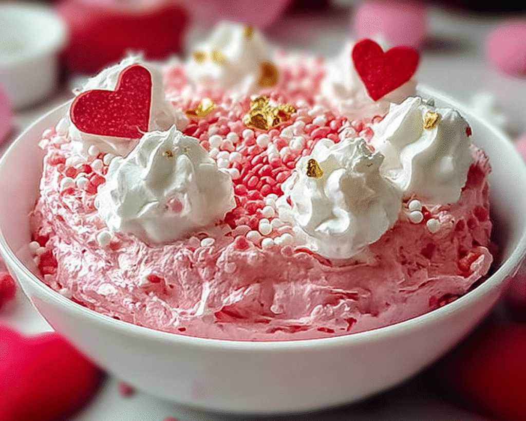 Valentine’s Day Strawberry Cake Mix Fluff For Spring