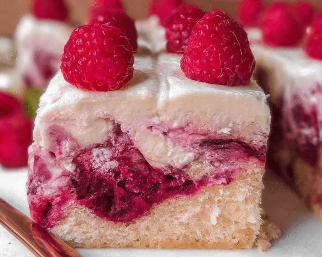 White Chocolate Raspberry Cake