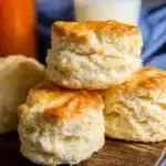 Delicious homemade 2-ingredient biscuits ready to serve.