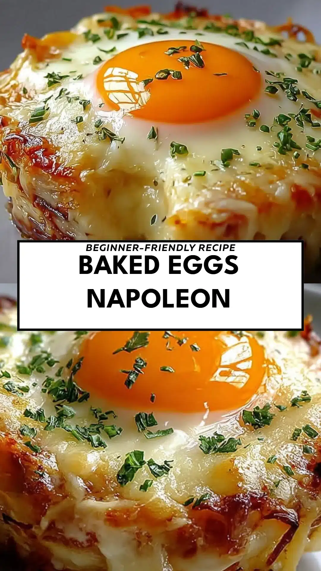 Baked Eggs Napoleon