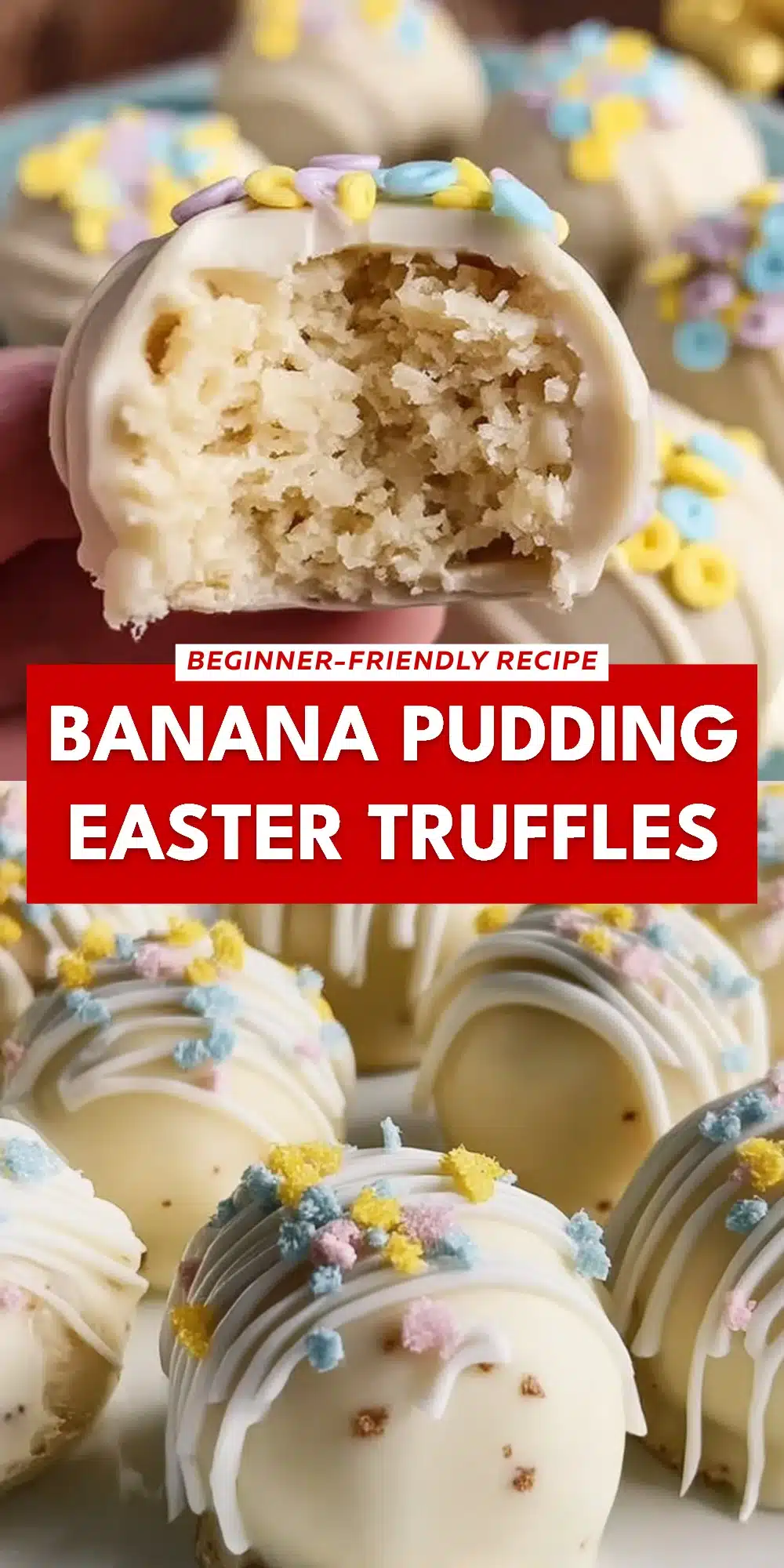 Banana Pudding Easter Truffles
