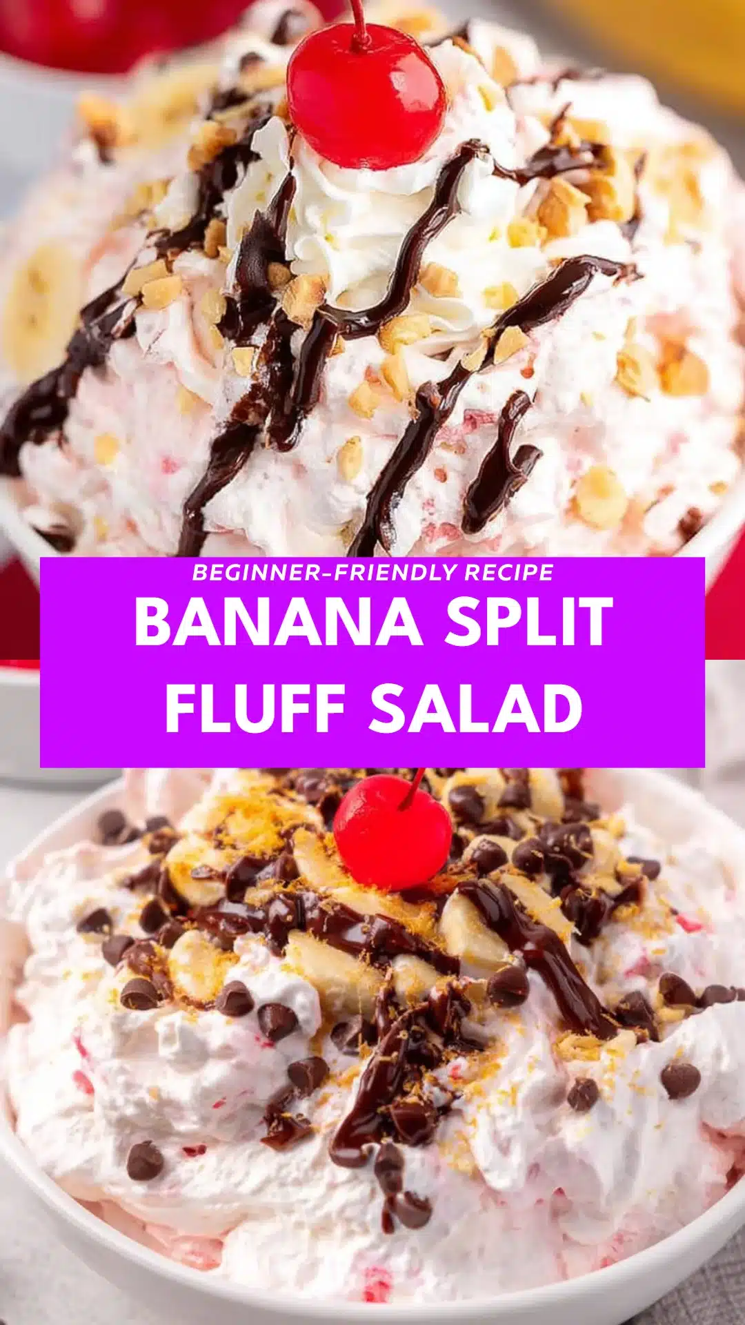 Banana Split Fluff Salad