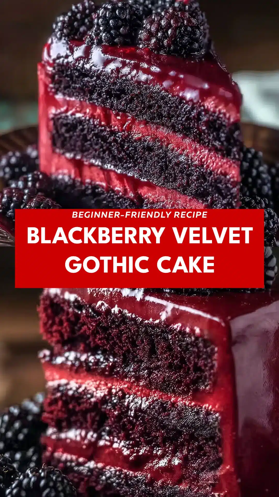 Blackberry Velvet Gothic Cake