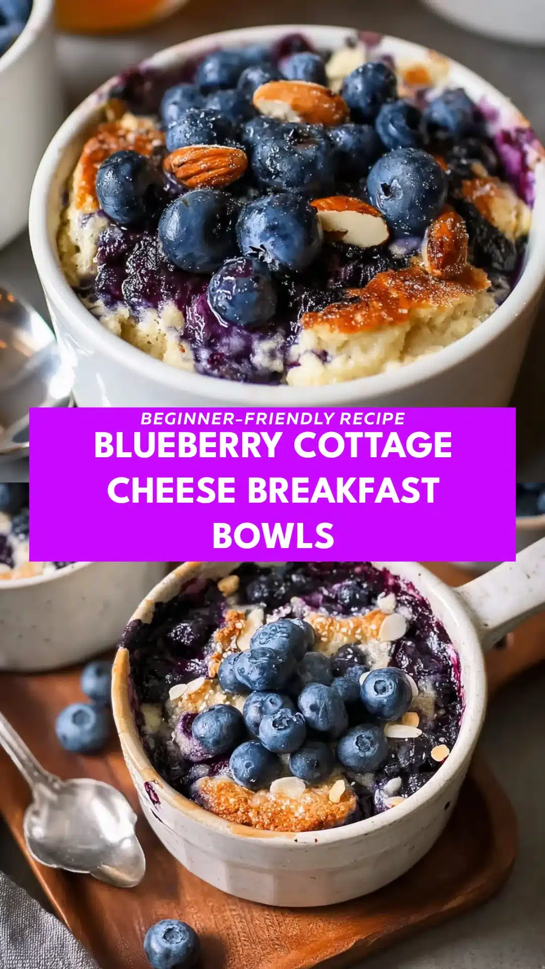 Blueberry Cottage Cheese Breakfast Bowls