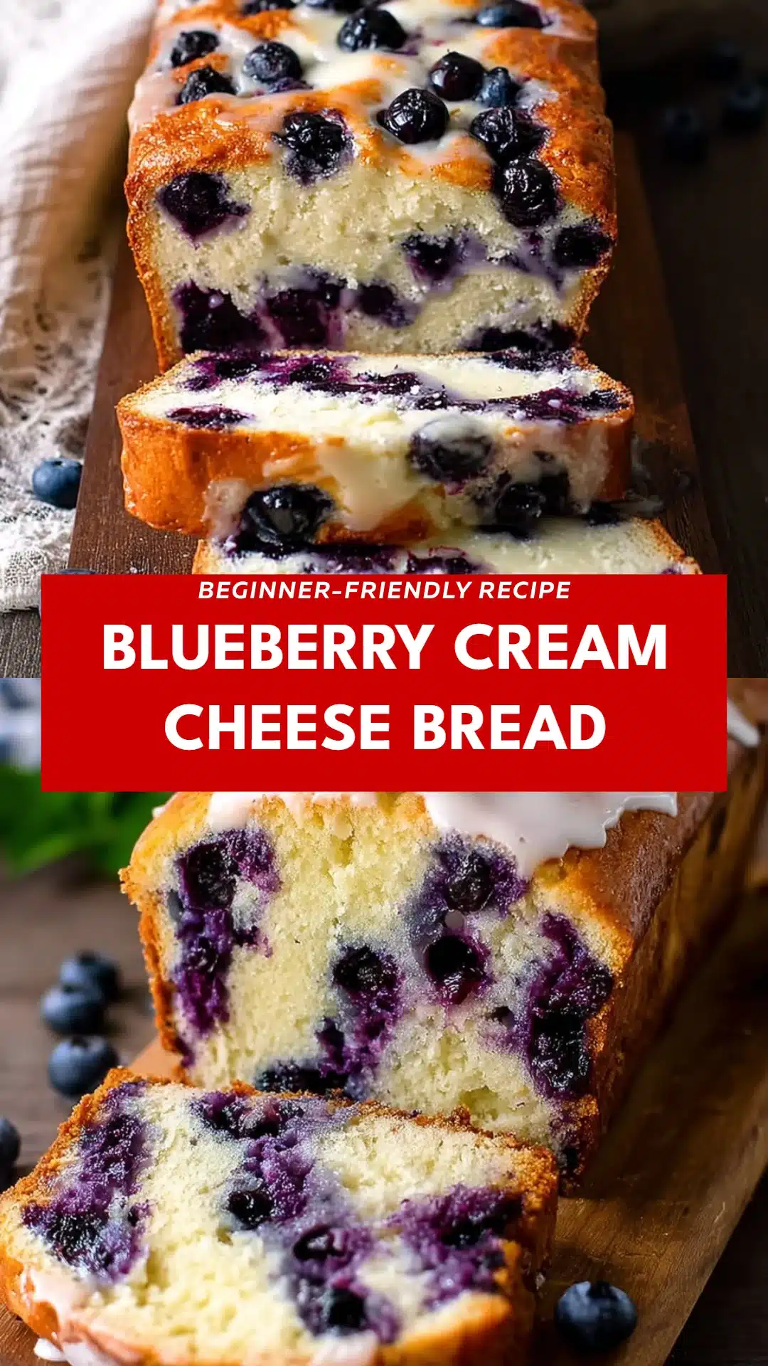 Blueberry Cream Cheese Bread