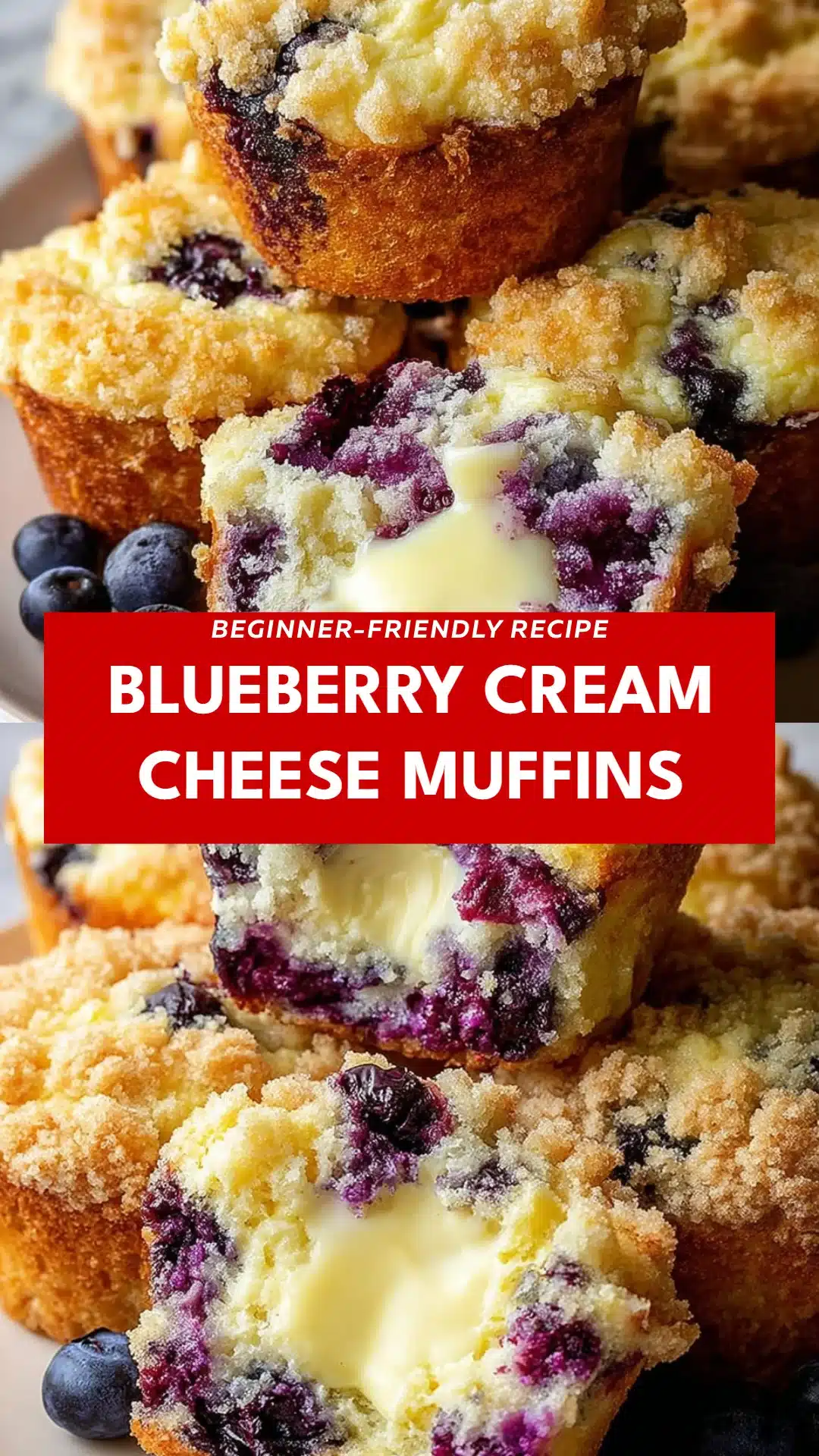 Blueberry Cream Cheese Muffins