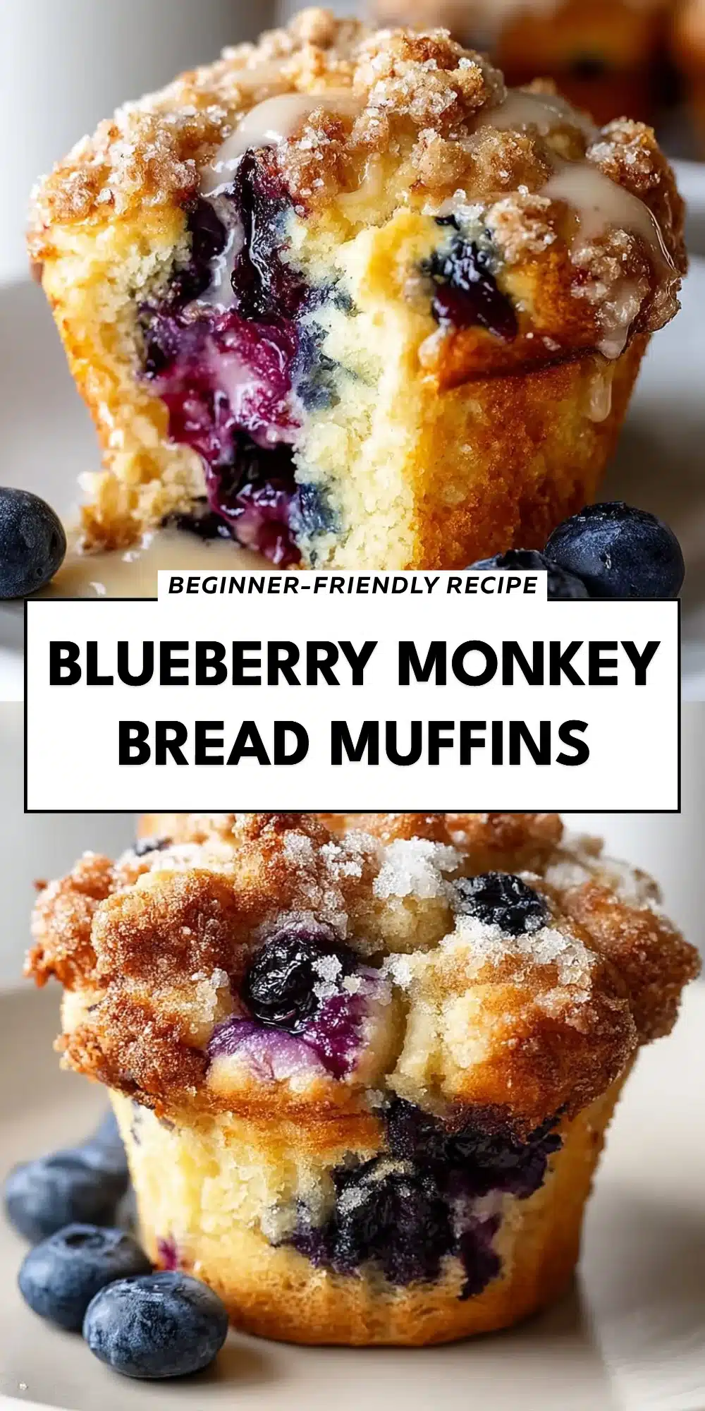 Blueberry Monkey Bread Muffins