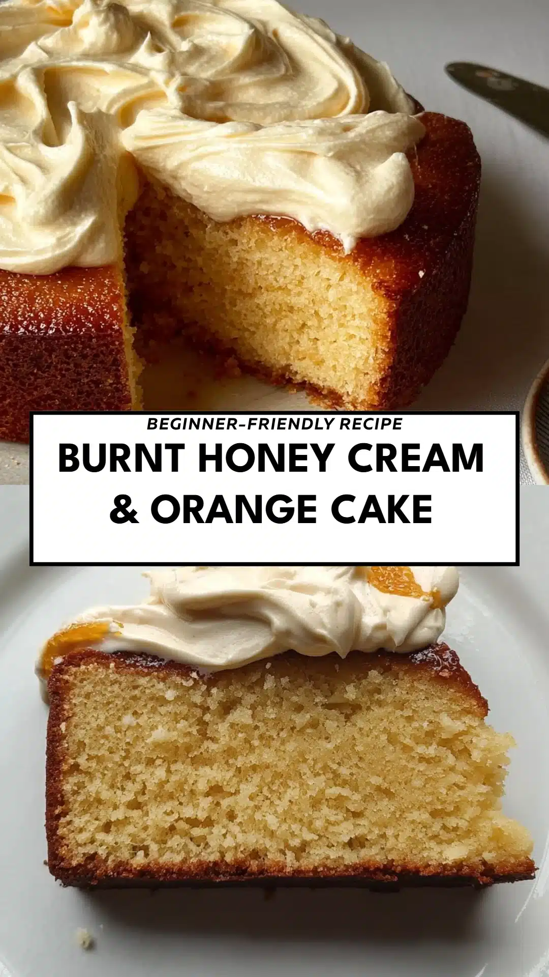 Burnt Honey Cream & Orange Cake
