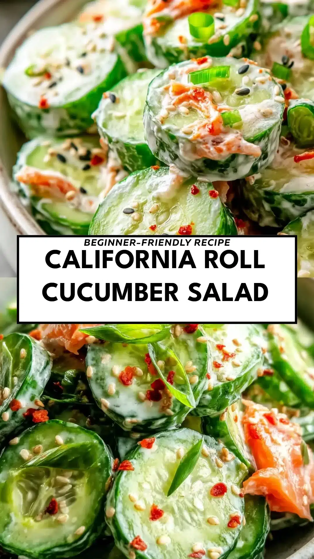California Roll Cucumber Salad