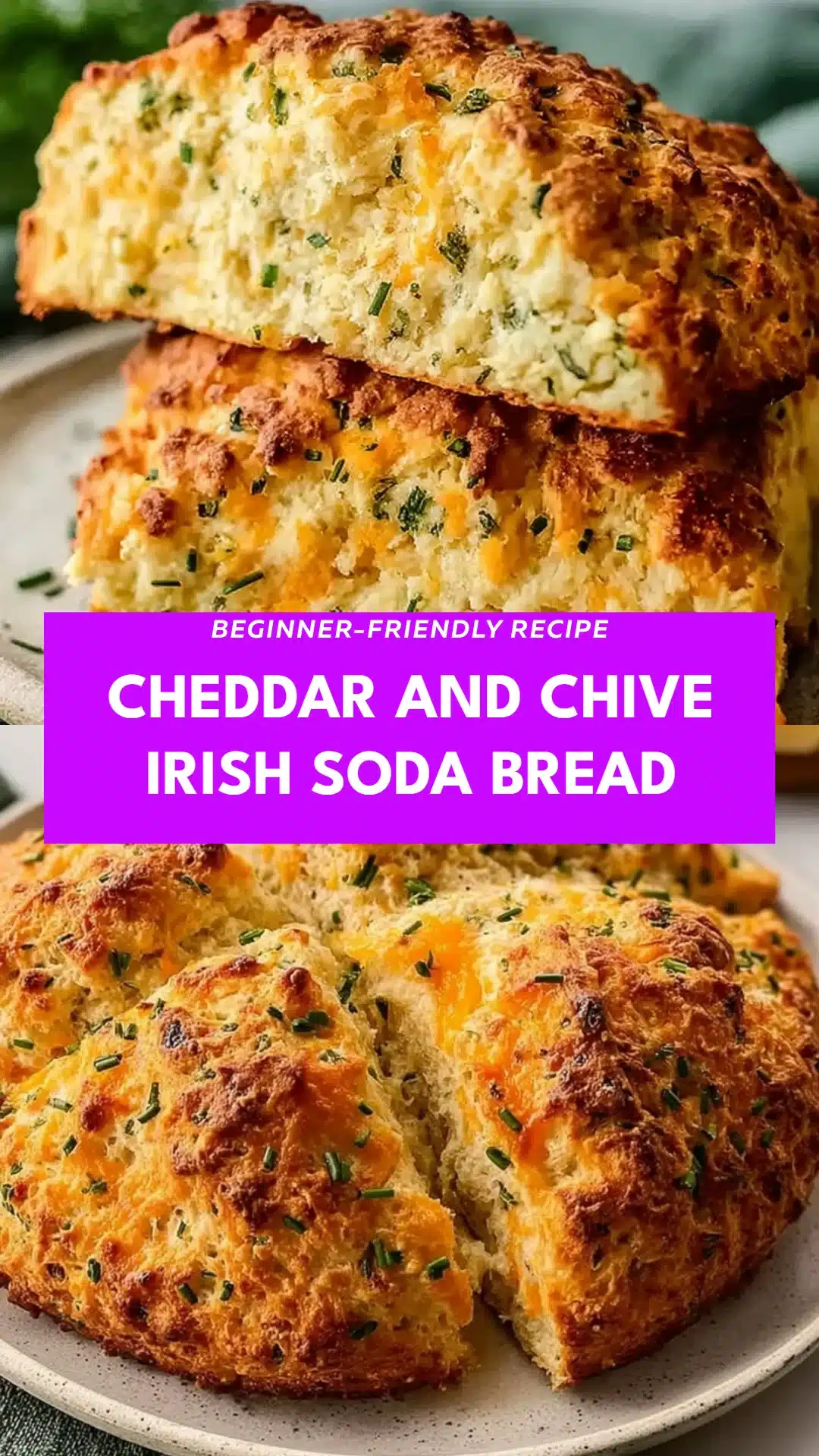 Cheddar and Chive Irish Soda Bread