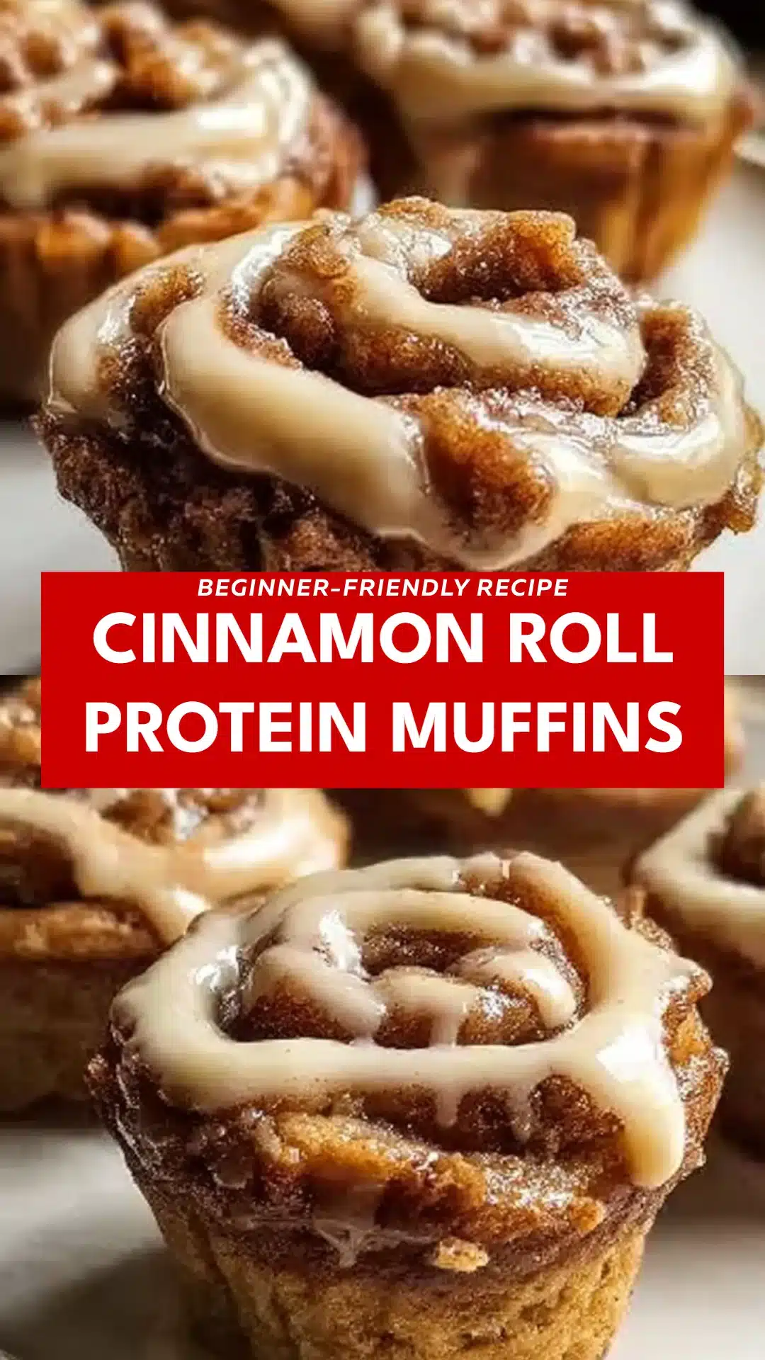 Cinnamon Roll Protein Muffins