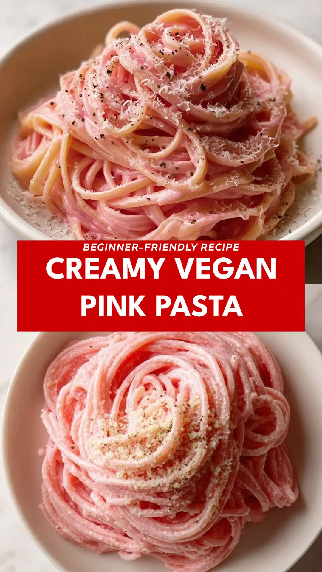 Creamy Vegan Pink Pasta