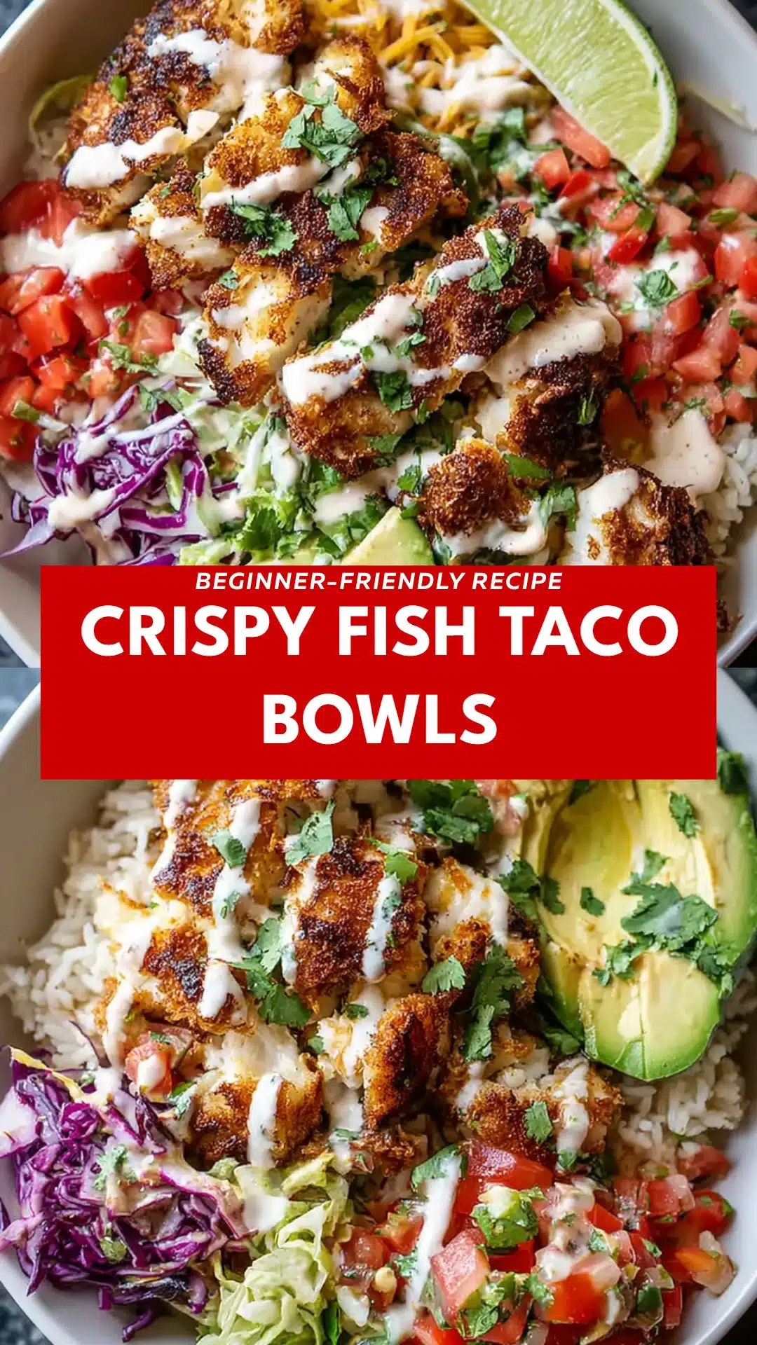 Crispy Fish Taco Bowls
