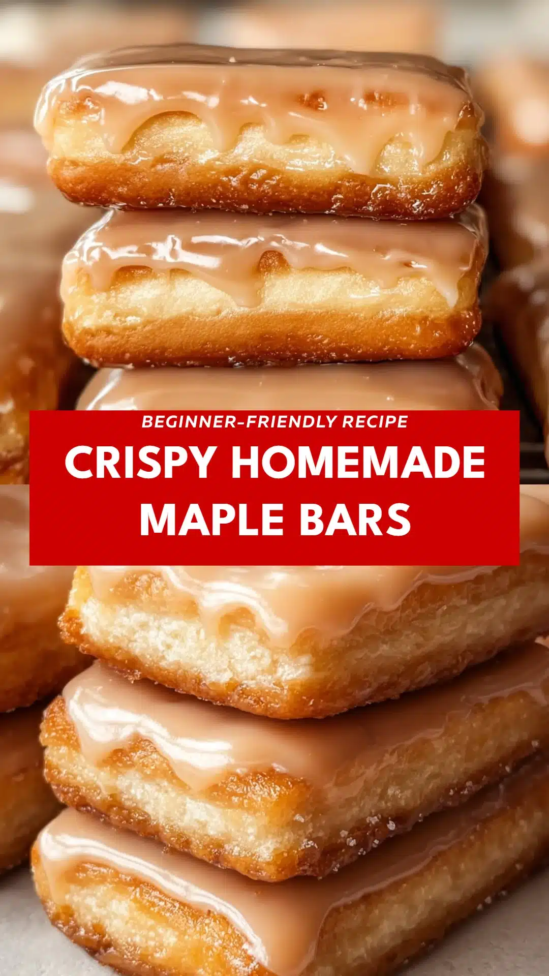Crispy Homemade Maple Bars