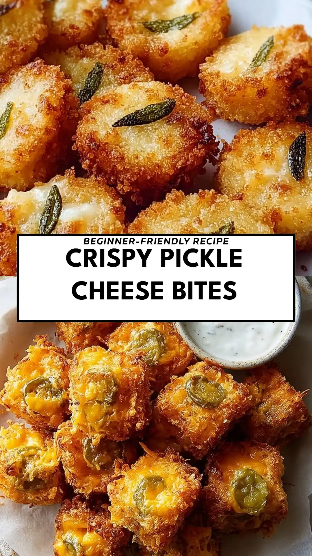 Crispy Pickle Cheese Bites