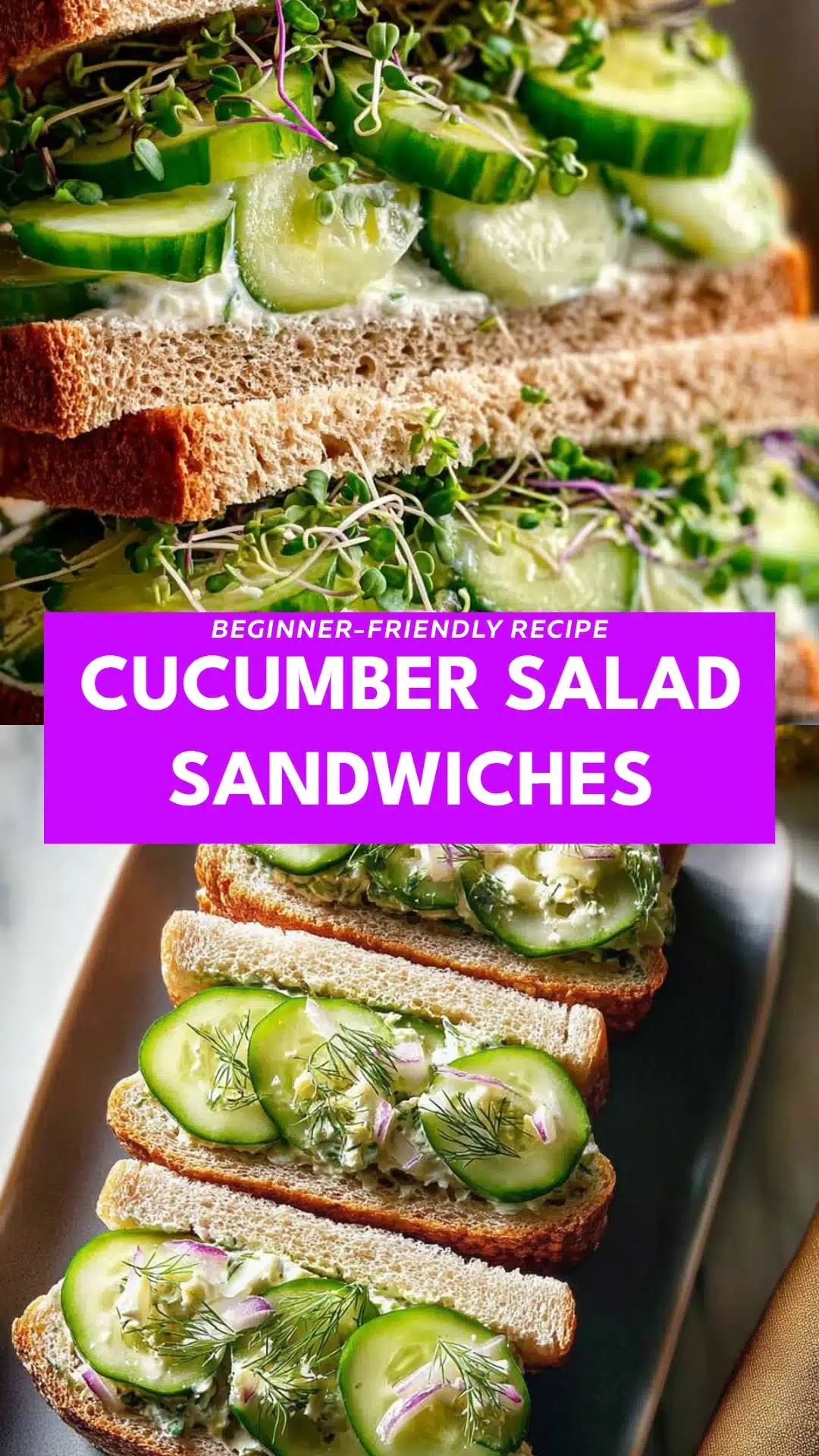 Cucumber Salad Sandwiches