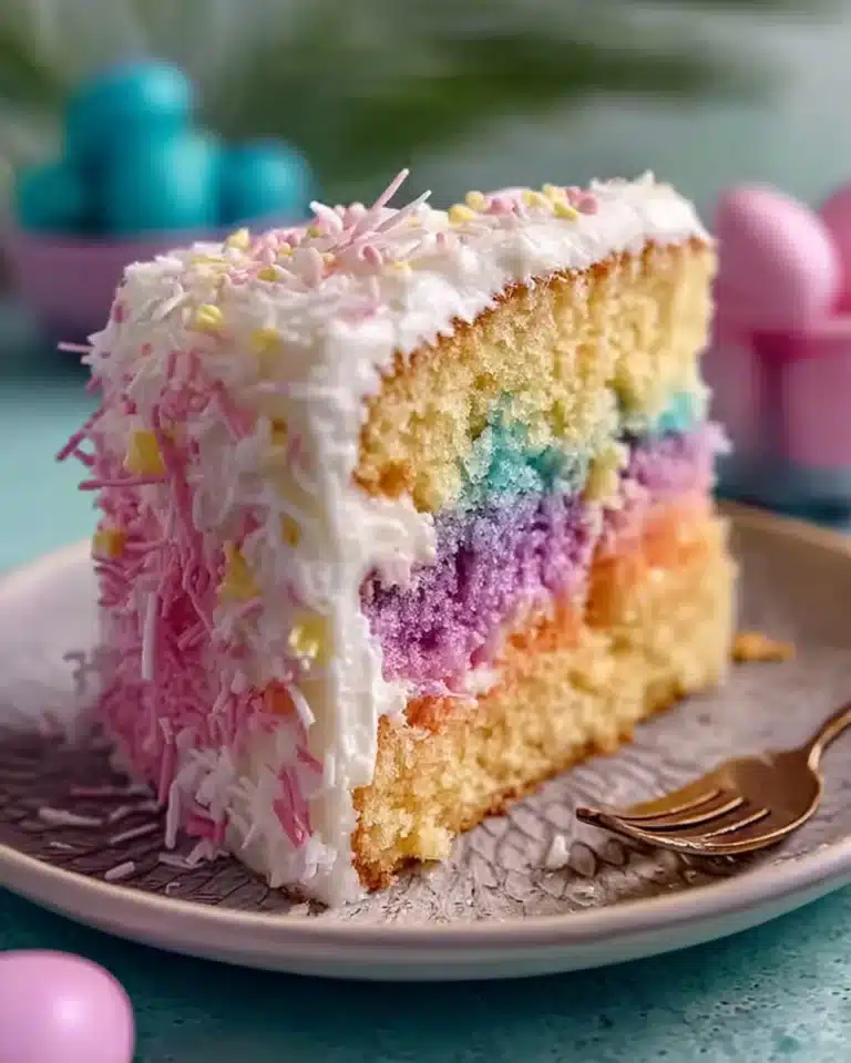 Delicious Easter Bunny Cake decorated for festive celebrations