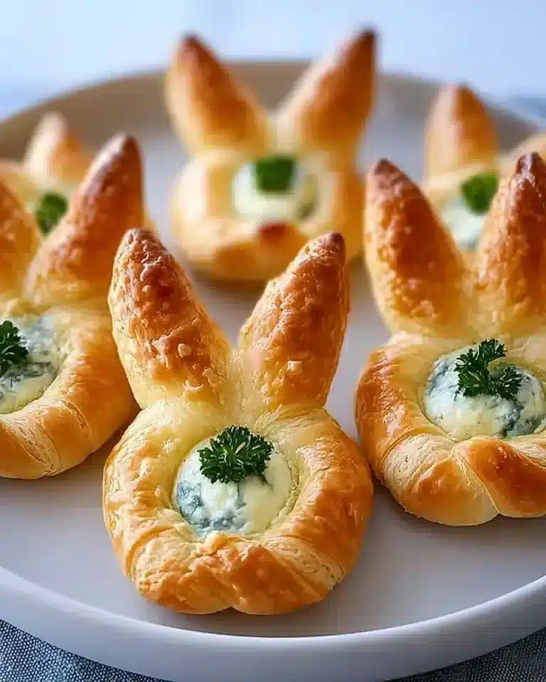 Easter Bunny Crescent Bites shaped like a bunny for festive celebrations