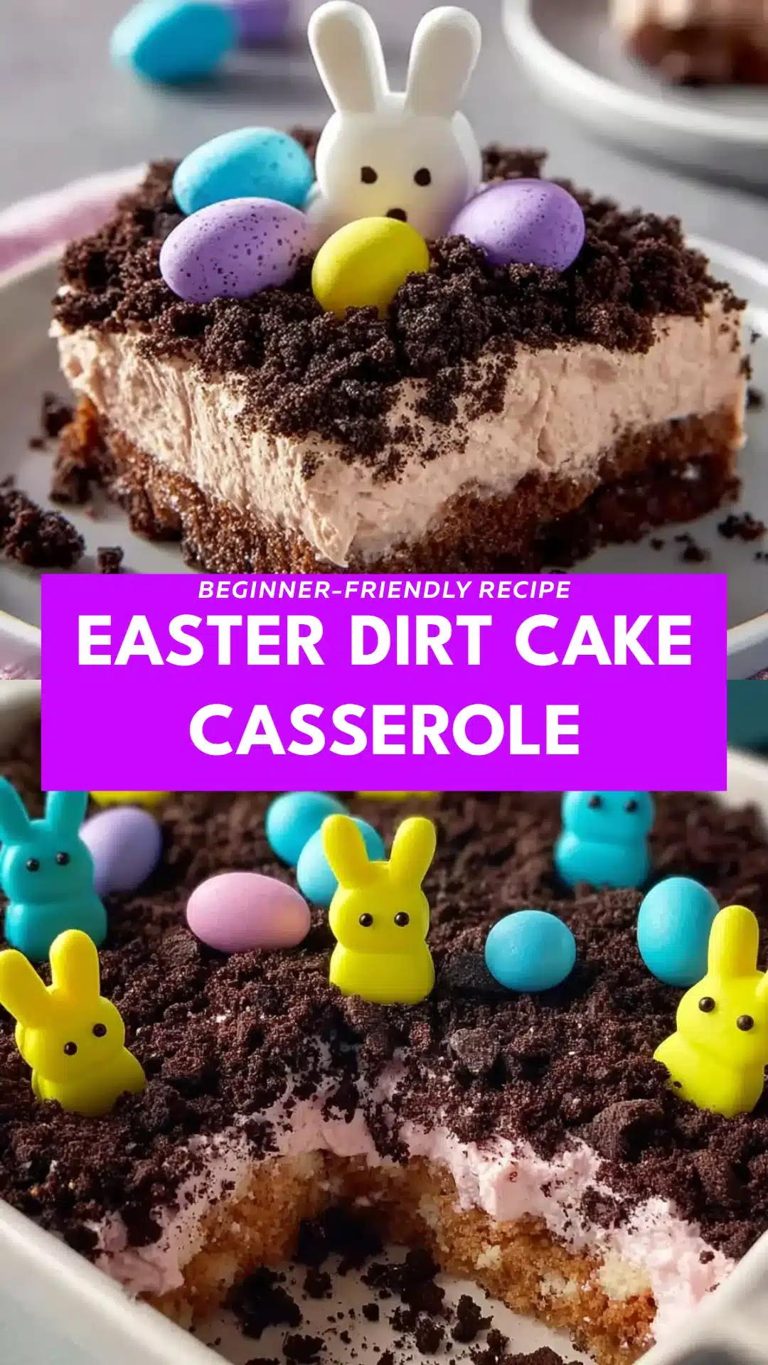 Easter Dirt Cake Casserole