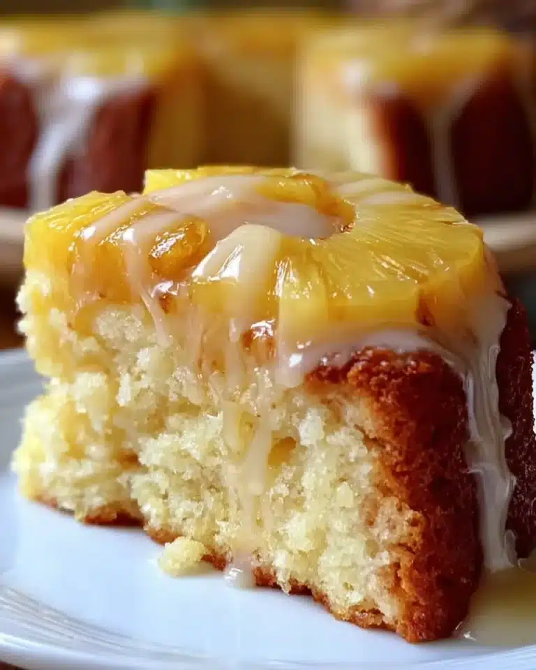 Easter Pineapple Heaven Cake topped with pineapple and decorative elements