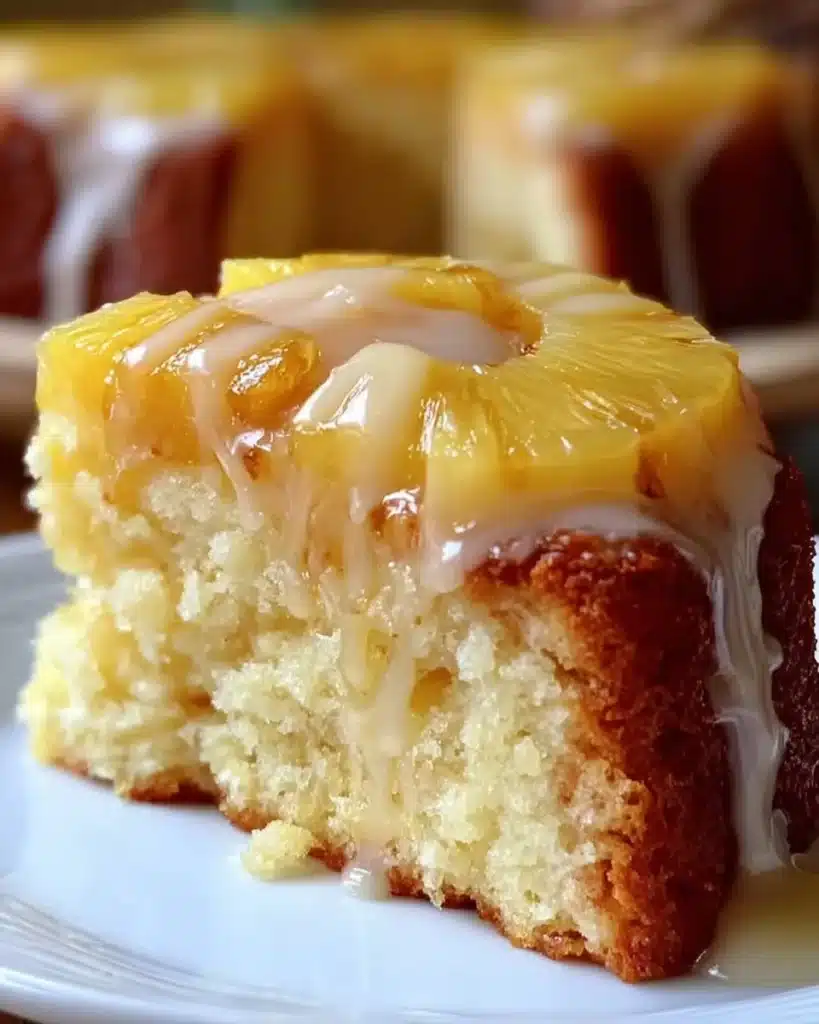 Easter Pineapple Heaven Cake topped with pineapple and decorative elements
