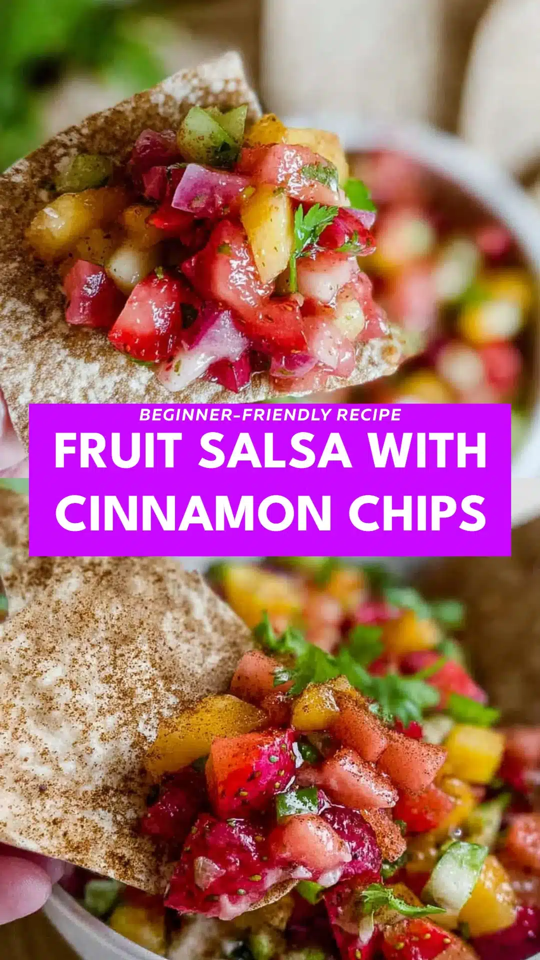 Fruit Salsa with Cinnamon Chips