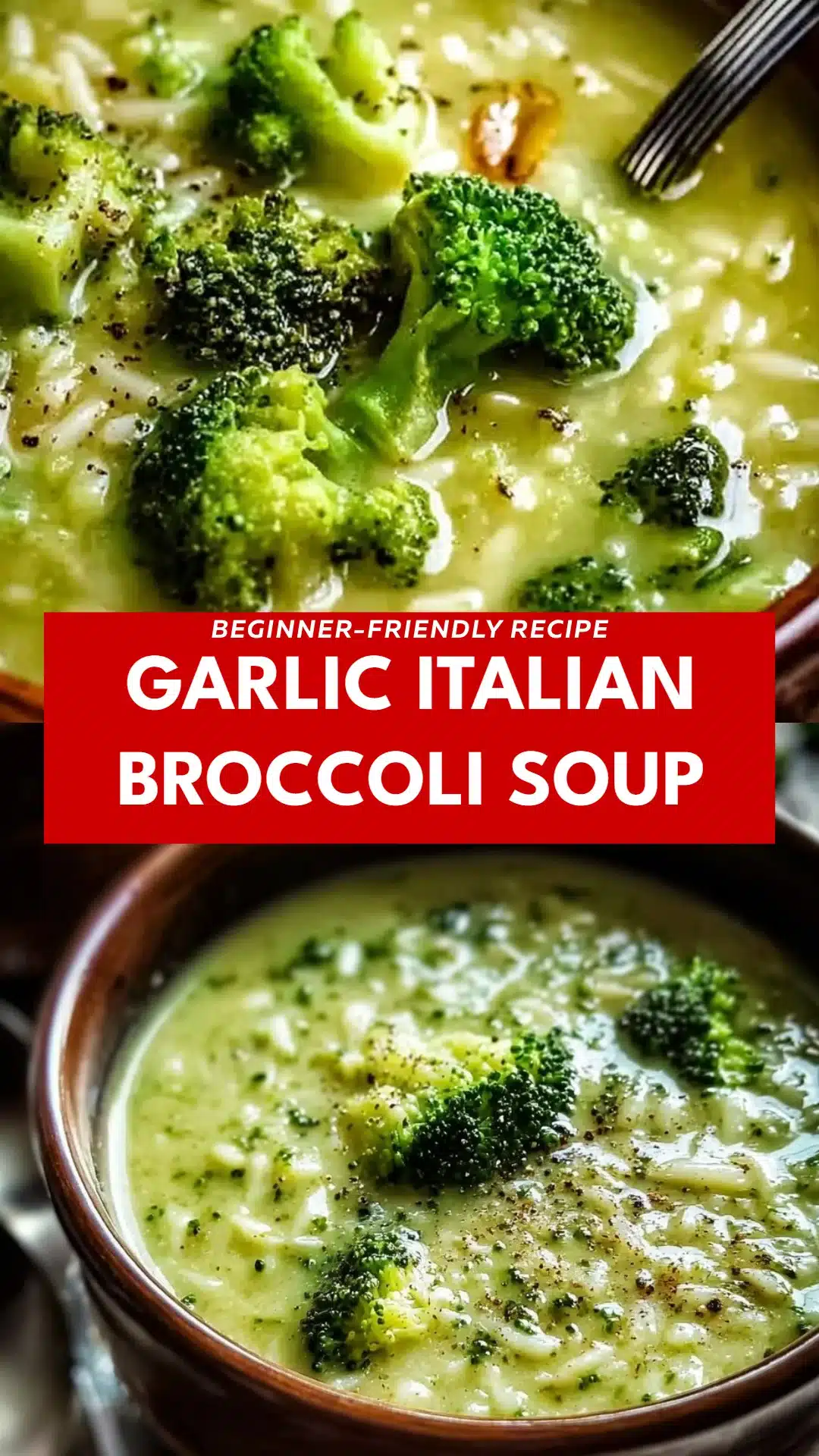 Garlic Italian Broccoli Soup