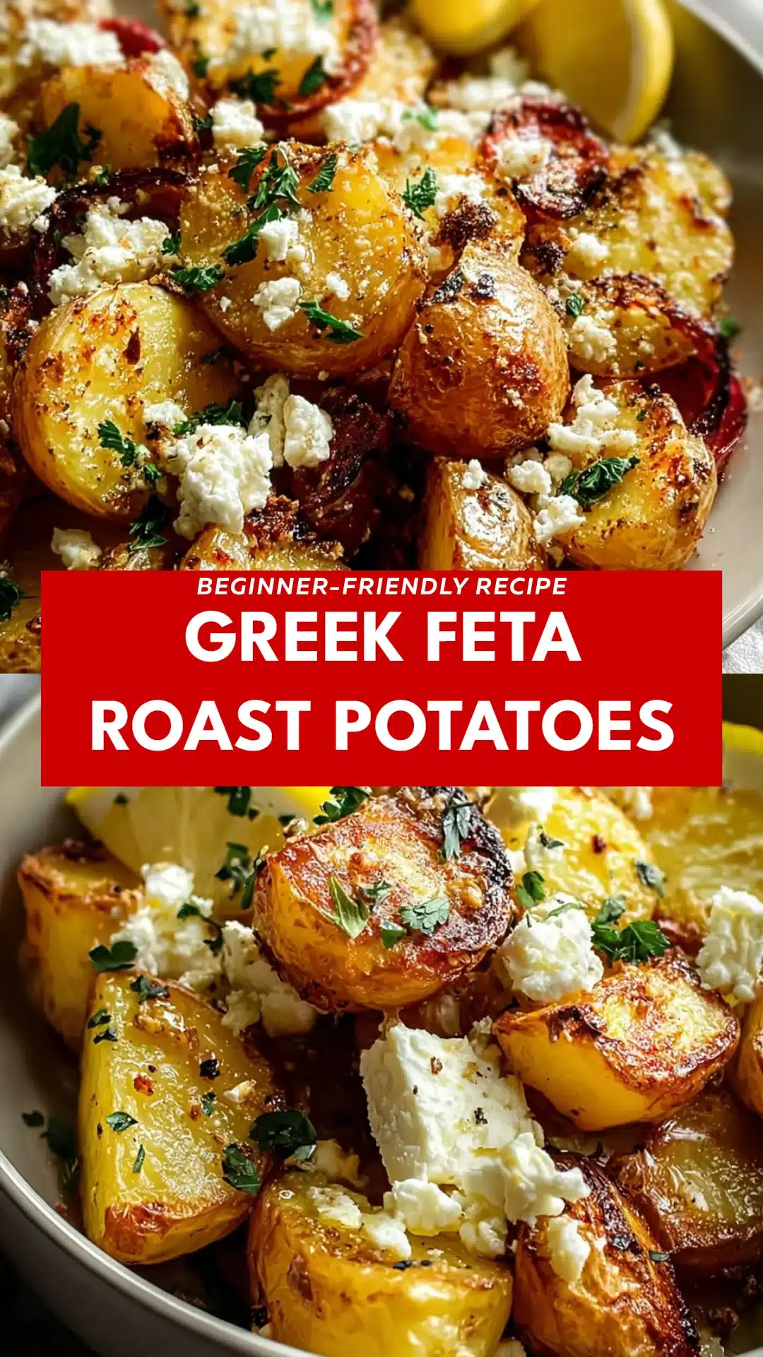 Greek Feta Roast Potatoes