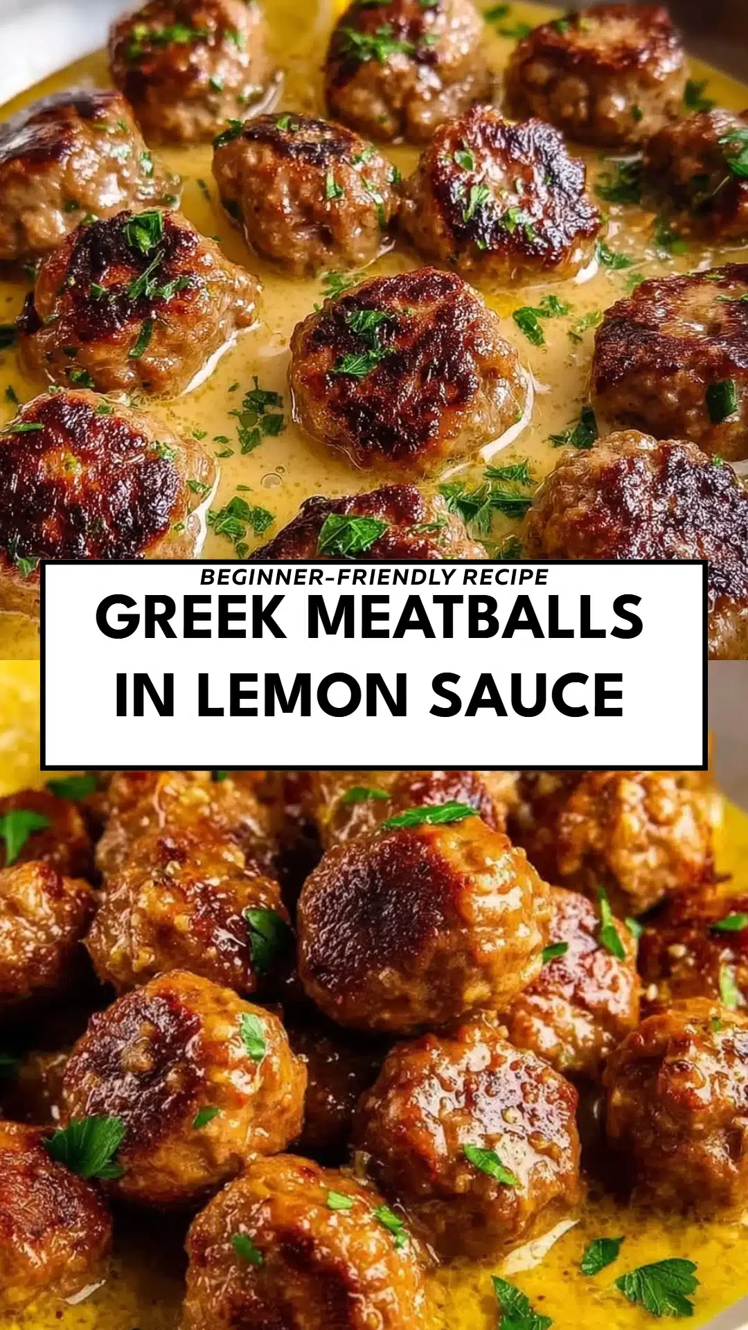 Greek Meatballs in Lemon Sauce