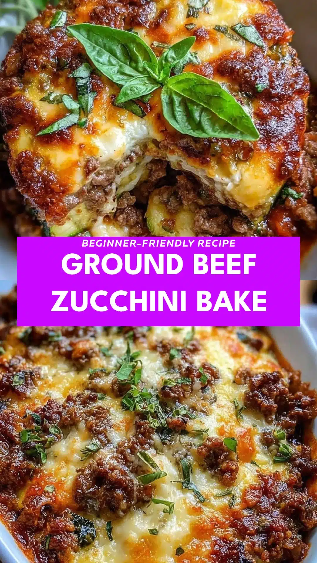 Ground Beef Zucchini Bake