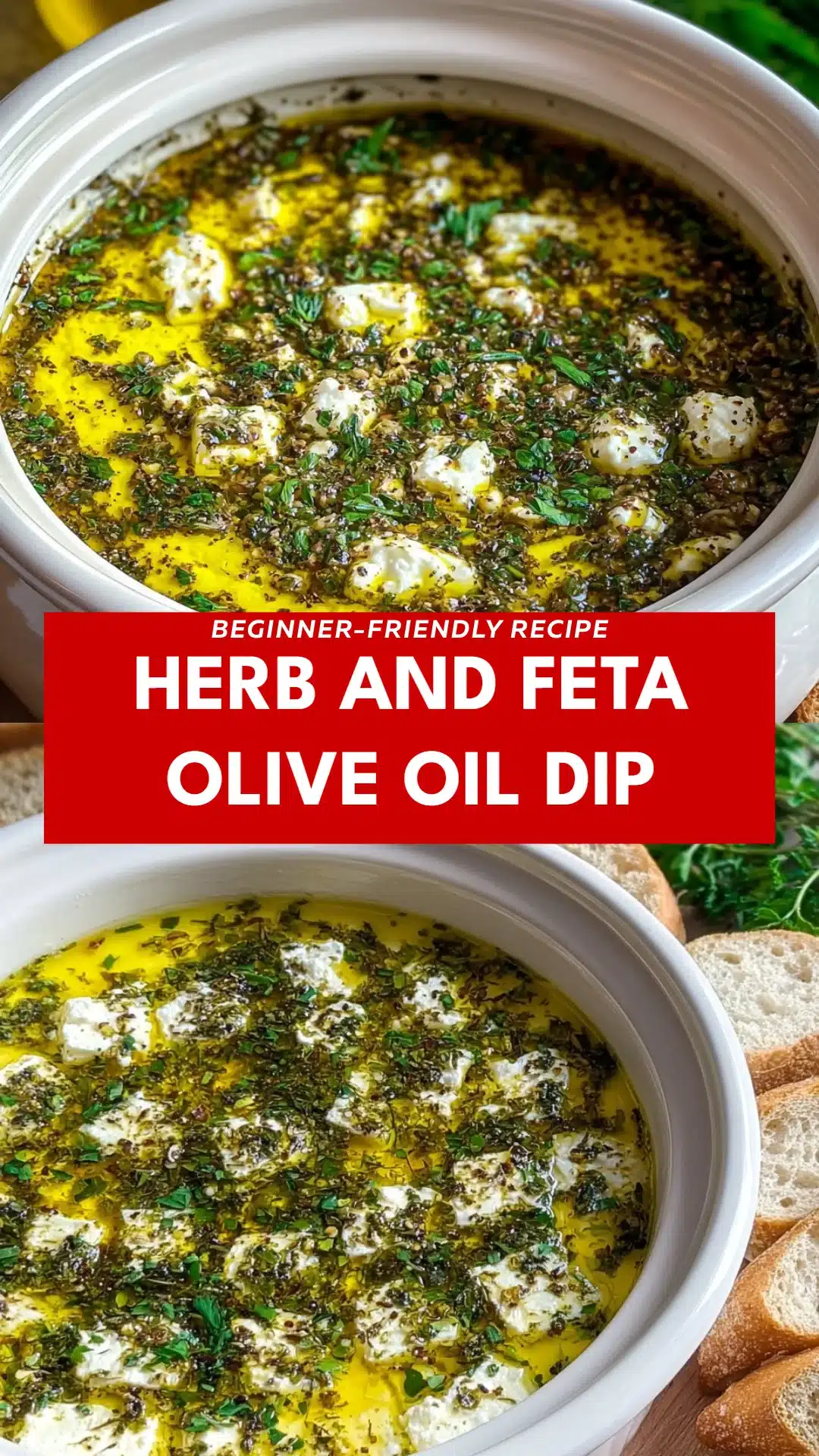 Herb and Feta Olive Oil Dip