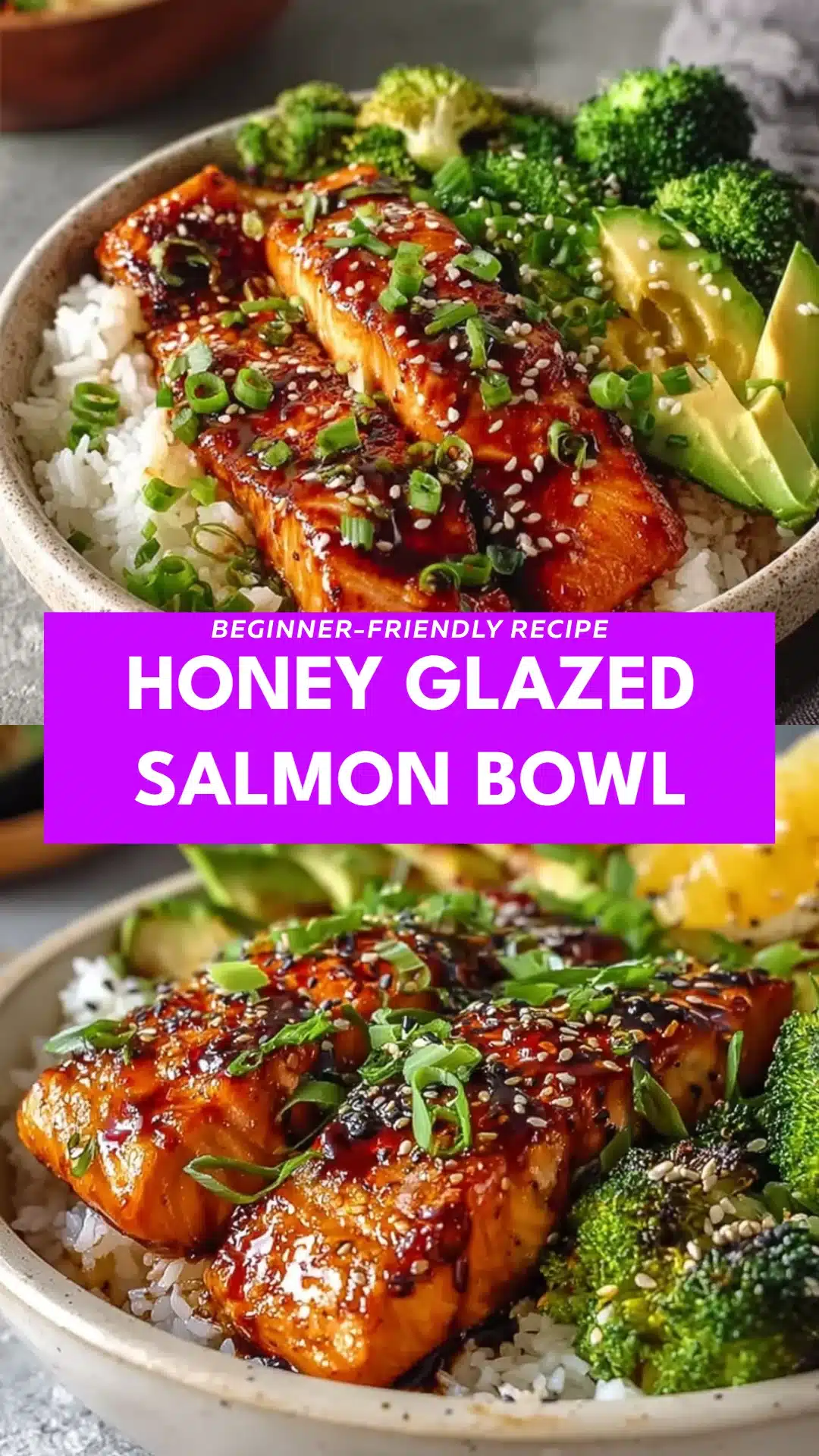 Honey Glazed Salmon Bowl