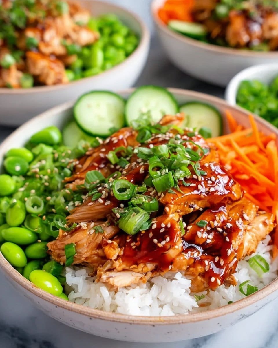 Healthy Sticky Chicken Bowls
