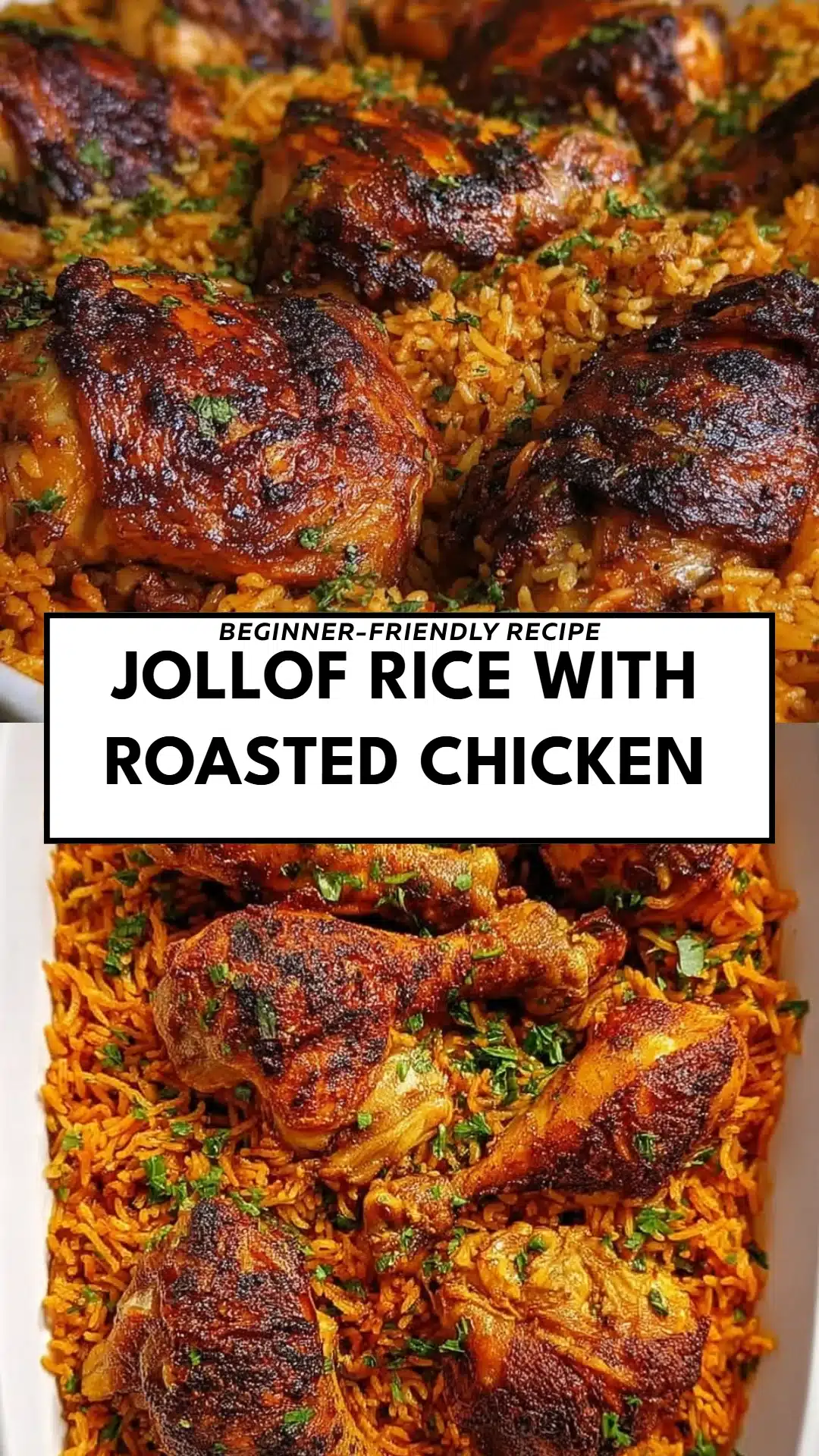 Jollof Rice with Roasted Chicken