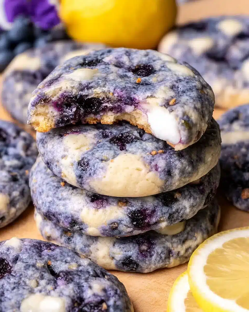 Lemon Blueberry Cheesecake Cookies